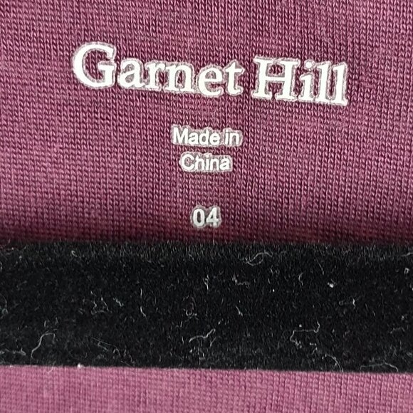 Garnet Hill Cotton Blend Dusty Rose, White Cap Sleeves Lined Midi Dress Size 4 - Picture 5 of 7